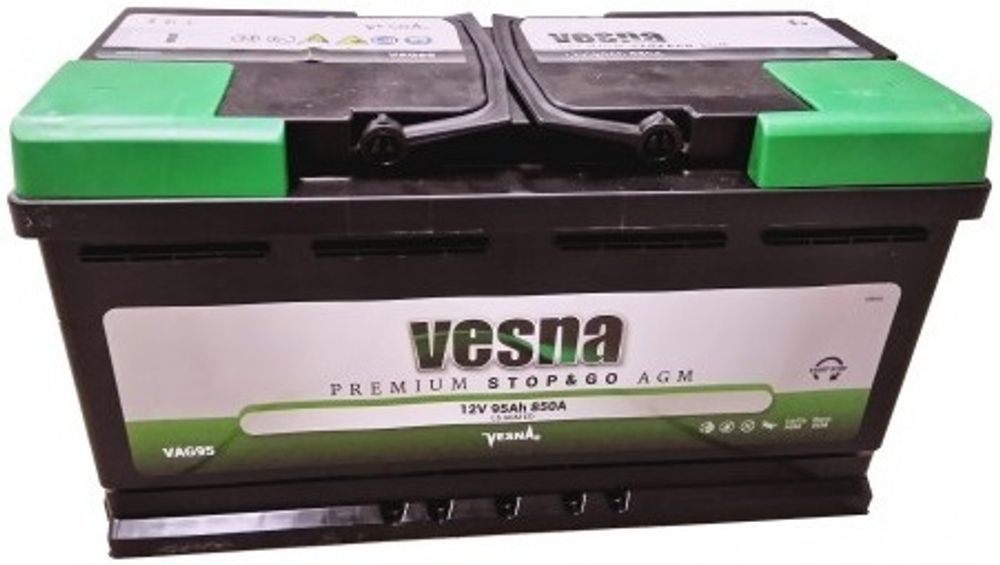VESNA AGM Stop&Go 6CT- 95 ( 314090 ) аккумулятор VESNA AGM Stop&Go 6CT- 95 ( 314090 ) аккумулятор