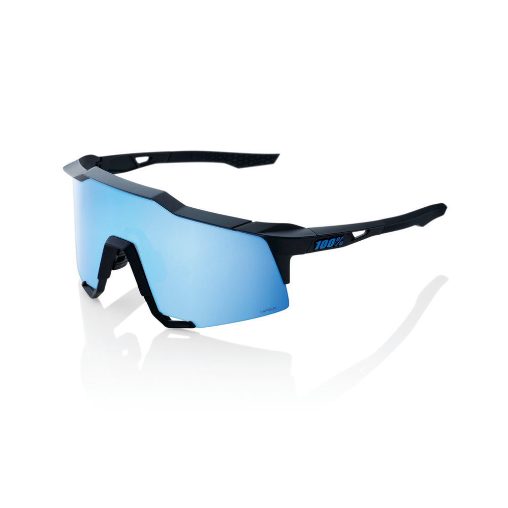 Спортивные очки с диоптриями 100% Speedcraft / Matte Black / HiPER Blue Multilayer Mirror Lens
