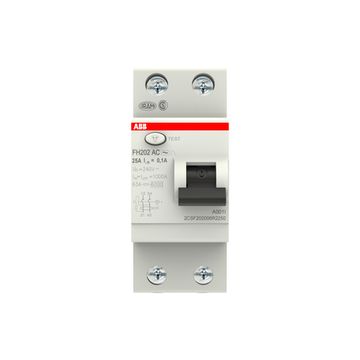 УЗО ABB FH202 2P 25A 100mA  AC