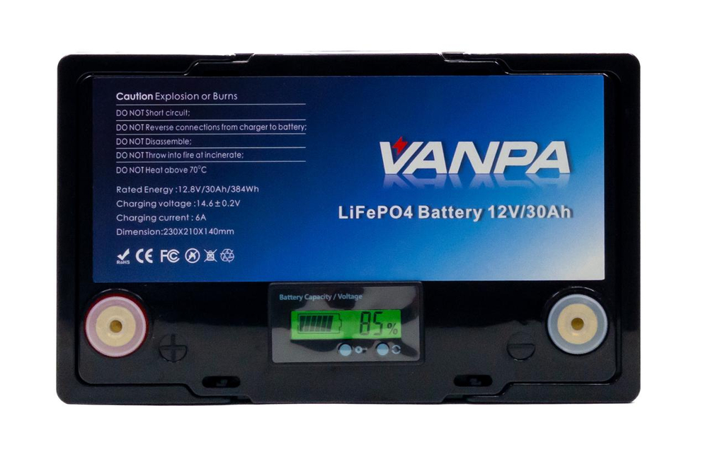 Аккумулятор Lifepo4 VANPALIFE 12V 30Ah (12V 30A)
