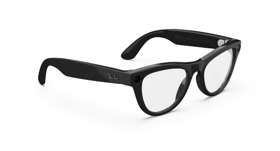Умные очки Ray-Ban Meta Skyler Gen 2, глянцевая чёрная оправа, линзы с фильтром Blue Light