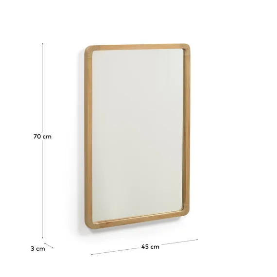 Зеркало Shamel из массива тика 70x45 см