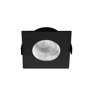Встраиваемый точечный светильник GU10 CLT 046C1 BL IP44 чёрный Crystal Lux