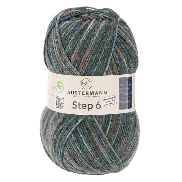 Пряжа Austermann (Аустерманн) Step 6 / уп.5 мот. по 150 г, 410м, гроза