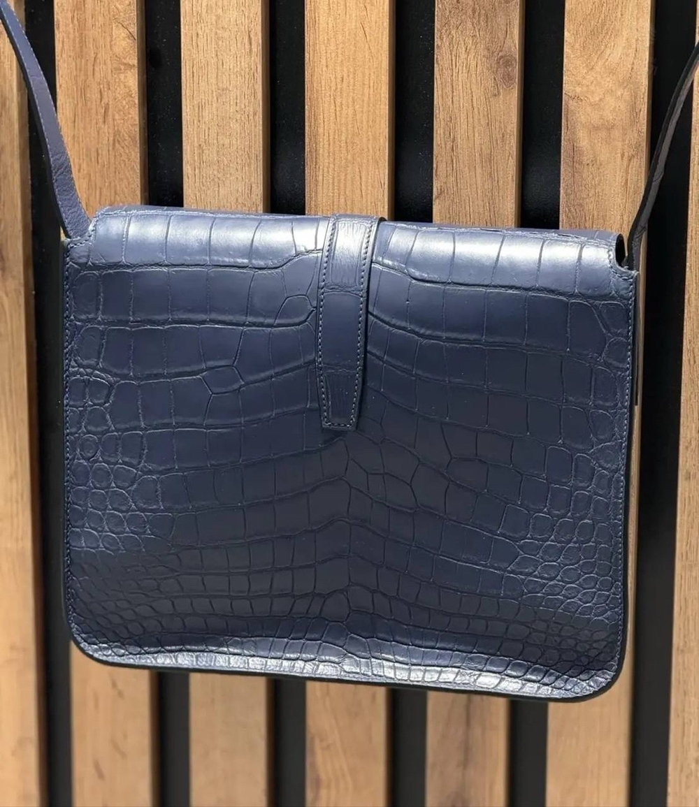 Сумка через плечо Hermes Steve Light Junior из кожи крокодила