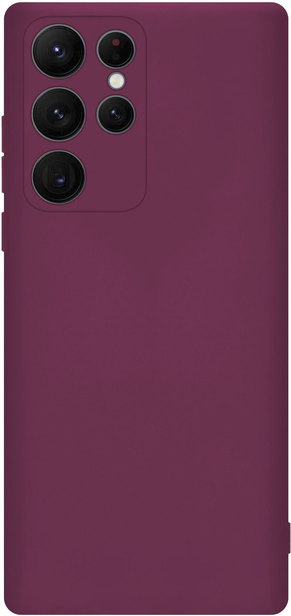 Мягкий Soft Touch чехол из силикона для SAMSUNG GALAXY S22 ULTRA с бархатной подкладкой