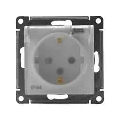 Розетка с крышкой Systeme Electric AtlasDesign Aqua Белый ATN440146