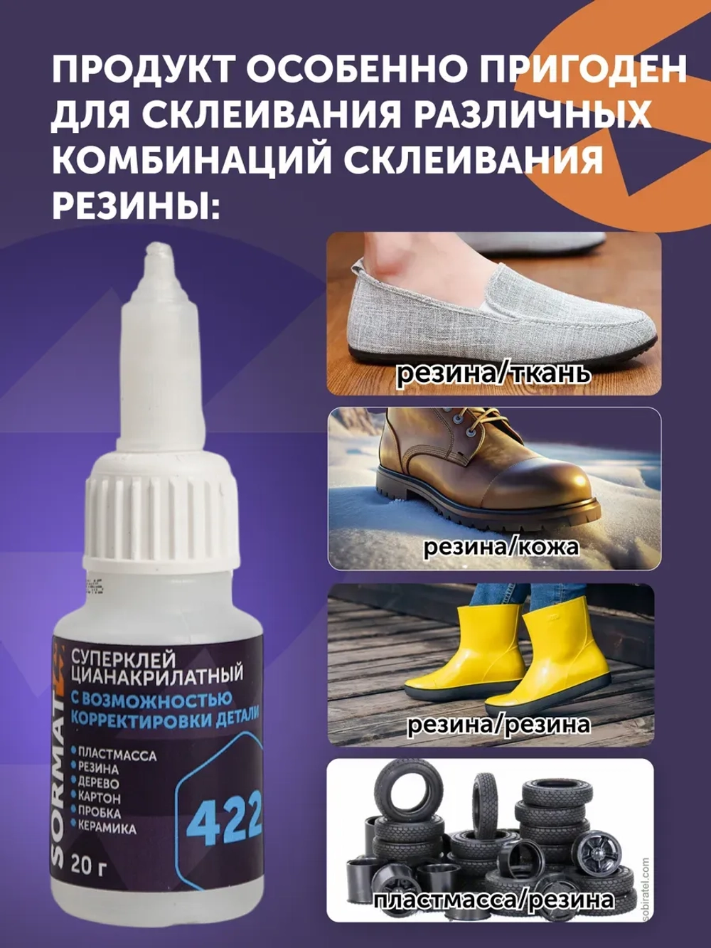 SORMAT Супер клей универсальный цианакрилатный 20 г