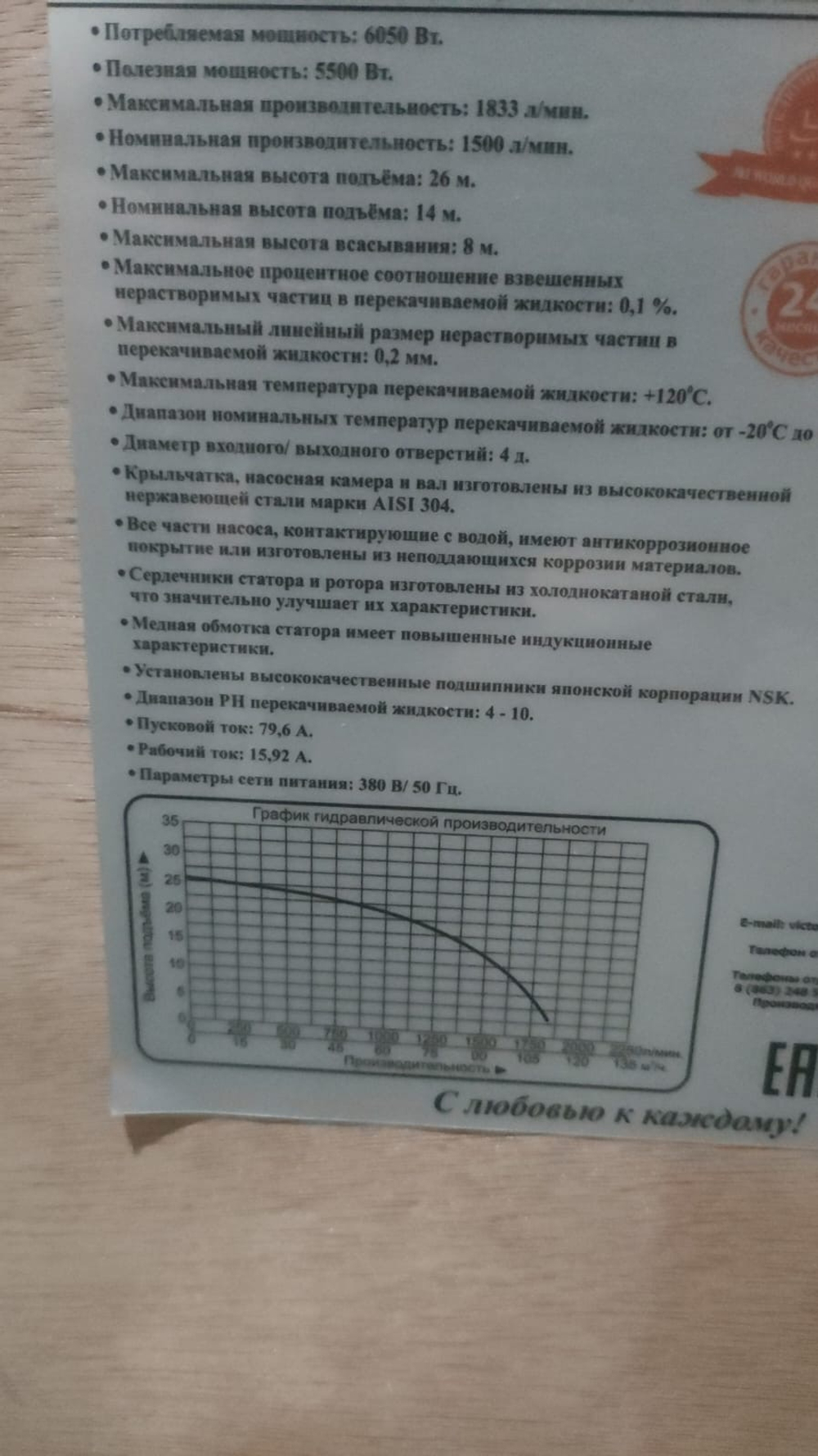 Насос повышения давления LEO LVR90-1-1 (380 В)
