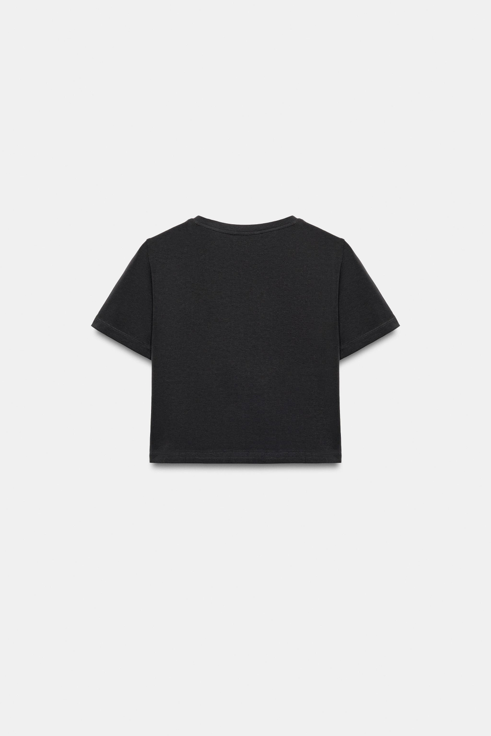 УКОРОЧЕННАЯ ФУТБОЛКА С КОРОТКИМИ РУКАВАМИ — ZARA