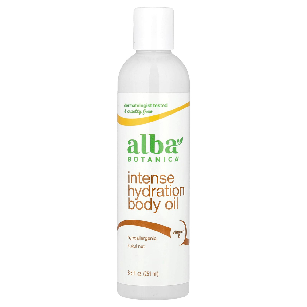 Alba Botanica, масло для тела, интенсивное увлажнение, орех кукуи, 251 мл (8,5 жидк. унции)