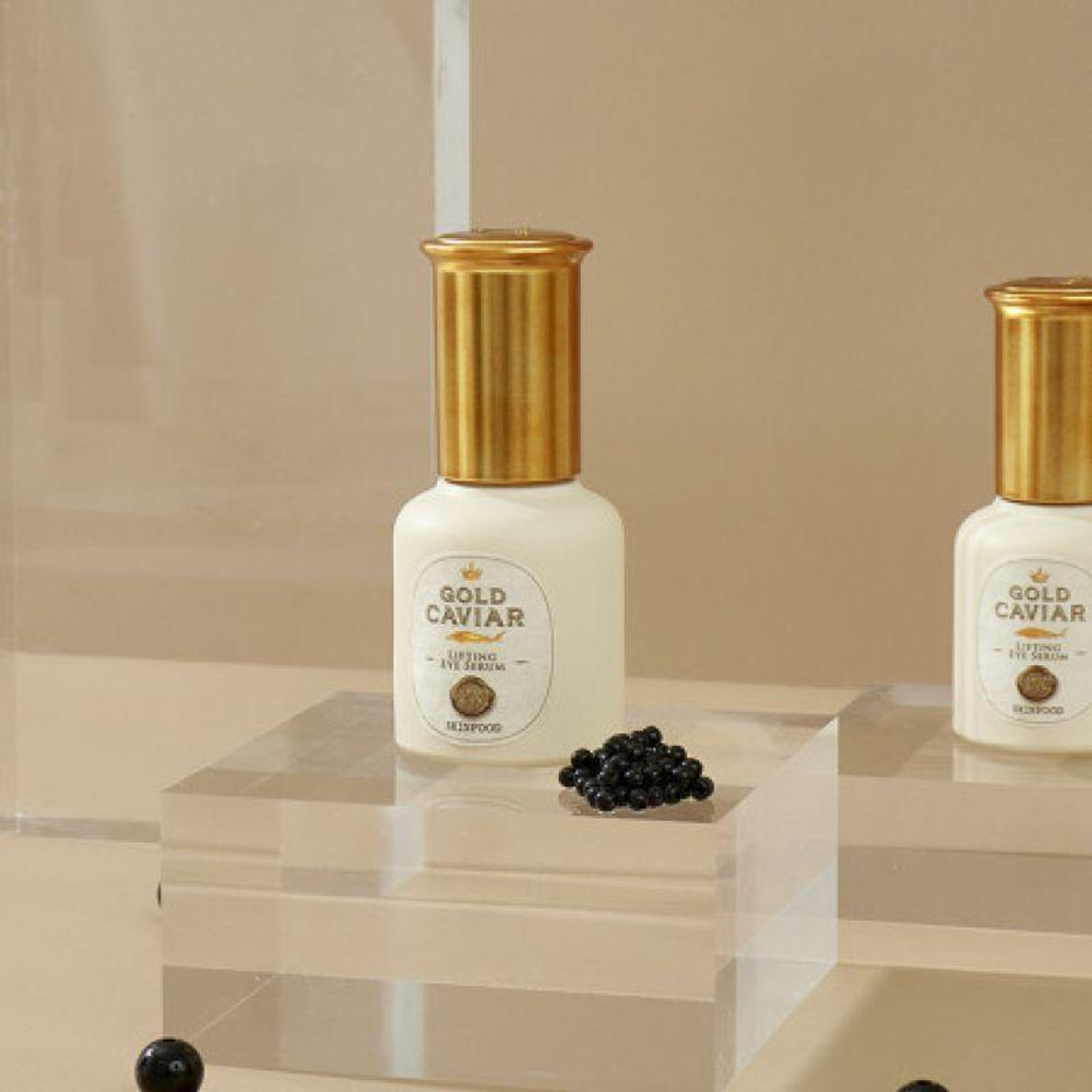 Skinfood Gold Caviar Lifting Eye Serum омолаживающая сыворотка против морщин вокруг глаз с экстрактом икры