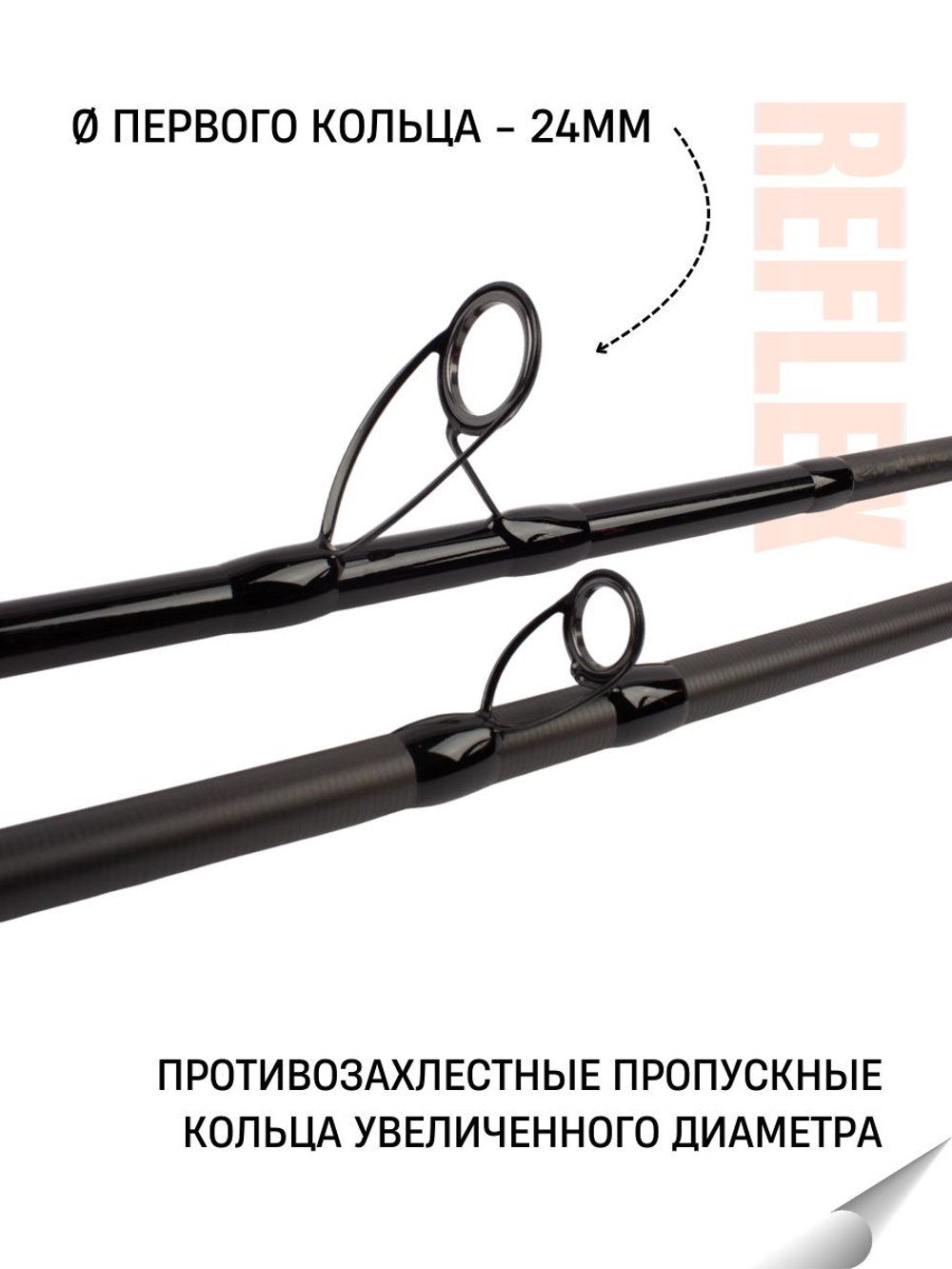 Удилище фидерное "REFLEX METHOD FEEDER" FISH CRYSTAL, тест до 150 г, 4,20 м, 3+3