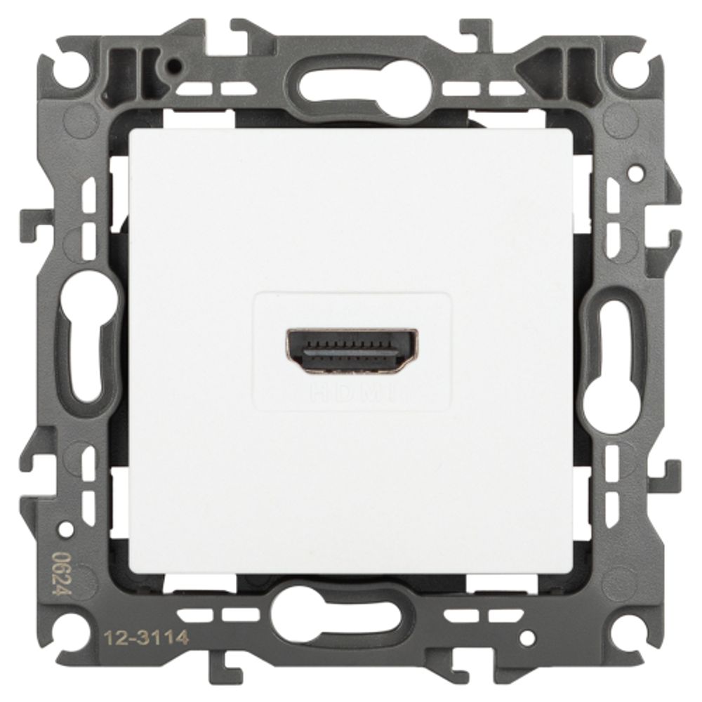 Розетка ЭРА Серия 12 12-3114-01М HDMI белый матовый | Эра 12