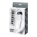 Черная кожаная маска с мягким подкладом ToyFa Anonymo 310204