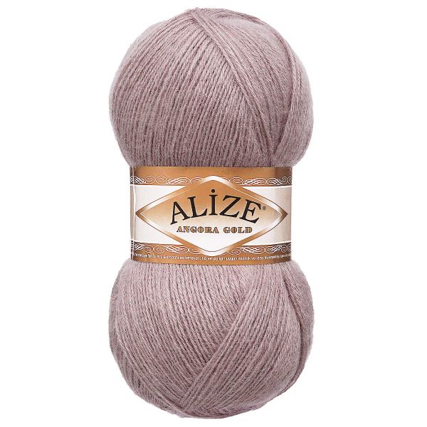 Пряжа Alize (Ализе) Angora Gold / уп.5 мот. по 100 г, 550м, 163 серая роза A