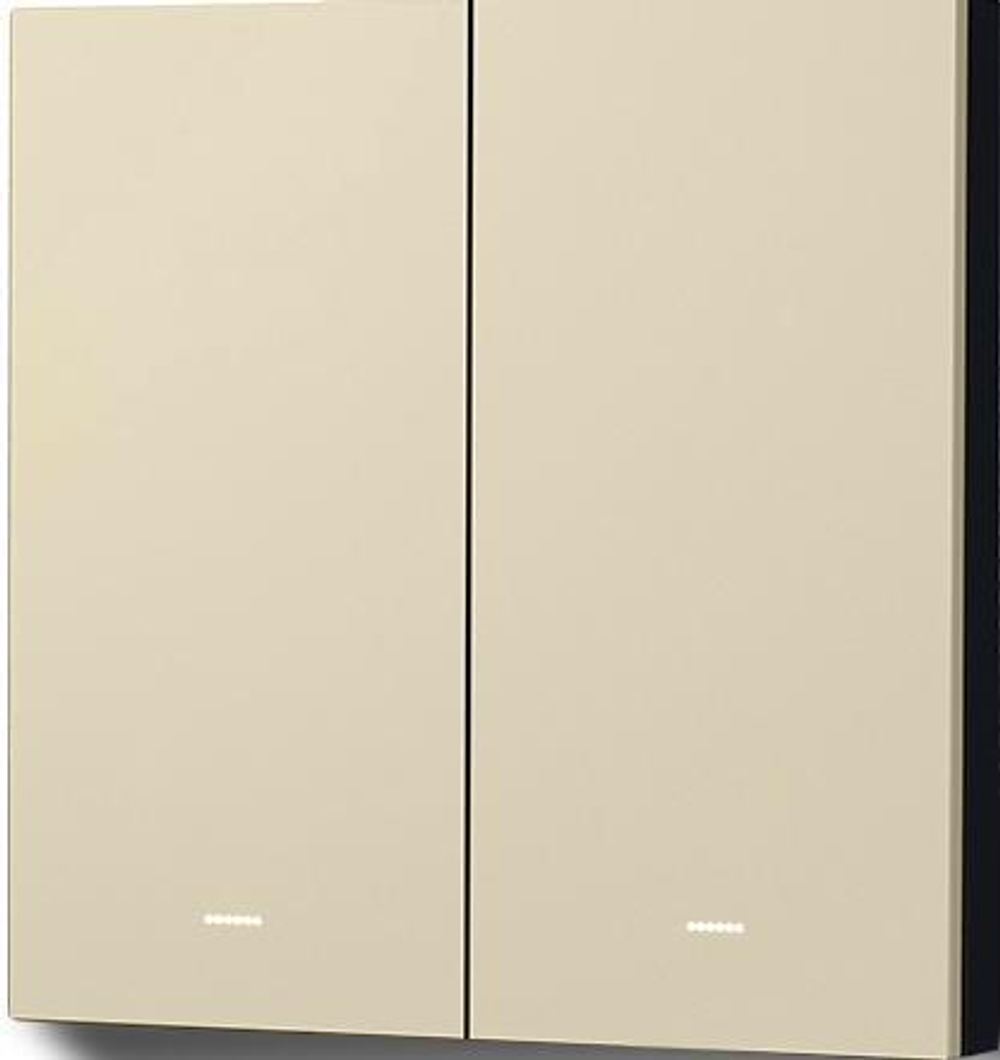 выключатель 2 клавишный золотой zigbee  GS-TYG3-SM-21Z-G