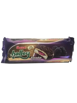 Сэндвич печенье с черной шелковицей иHalley, "Ulker", 240гр