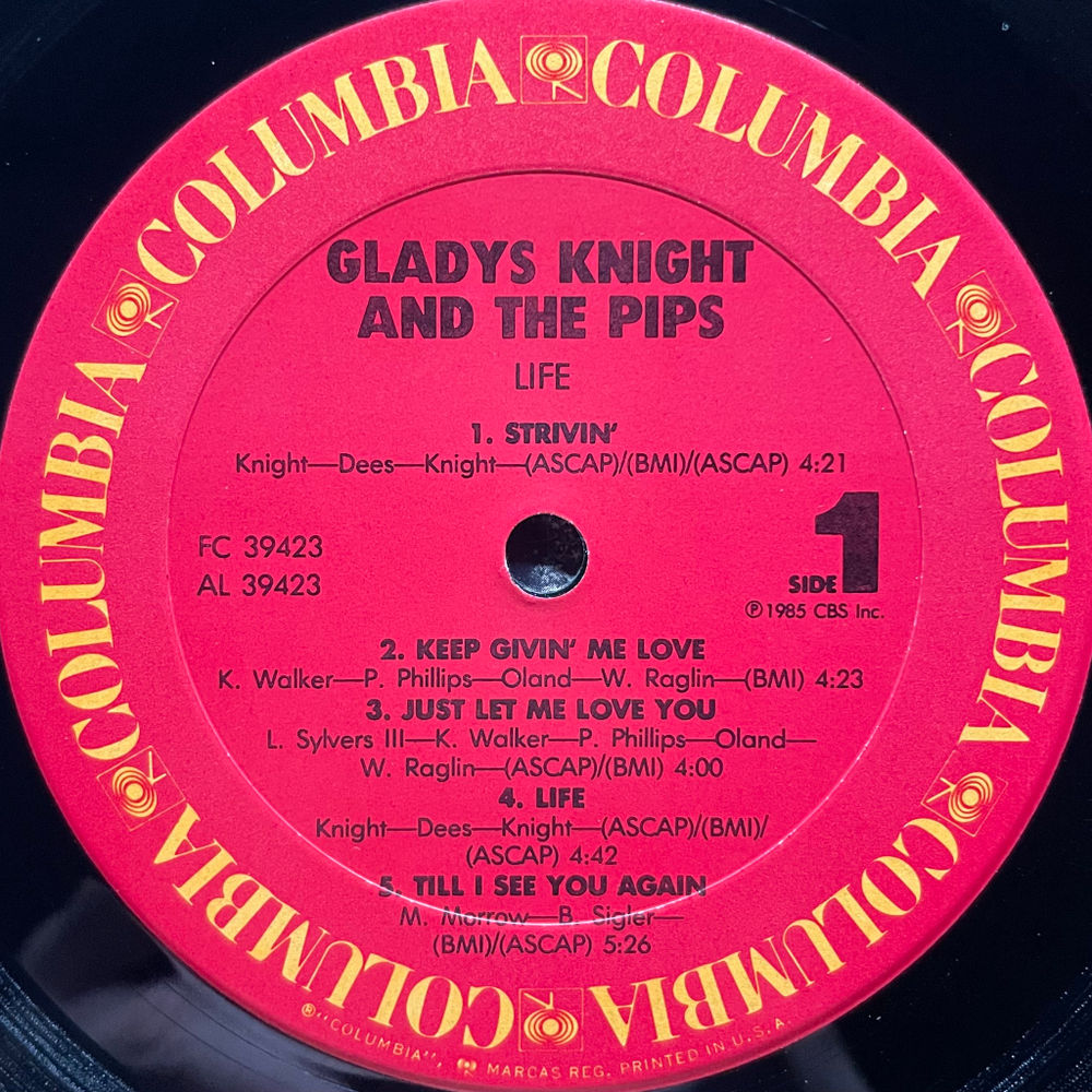 Gladys Knight And The Pips ‎– Life (США 1985г.)