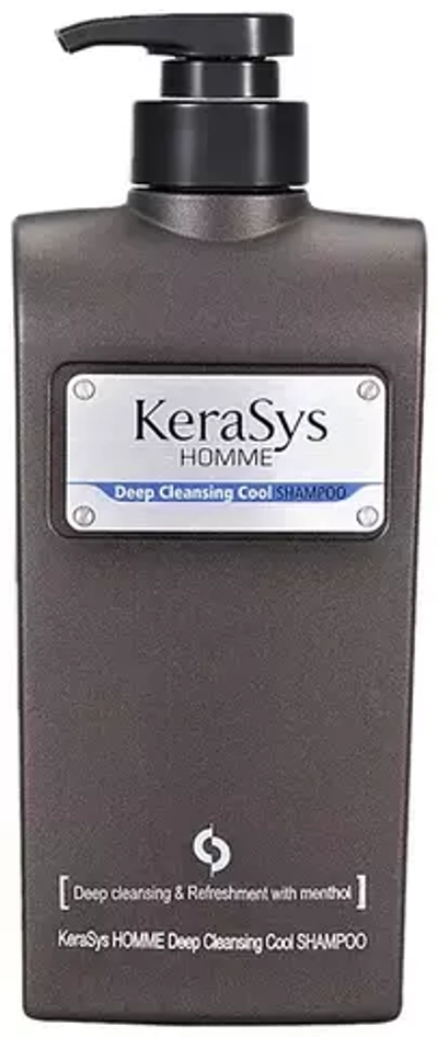 KeraSys Шампунь д/МУЖЧИН  Освеж.д/всех тип.волос 550мл с дозат.черн.син.*12
