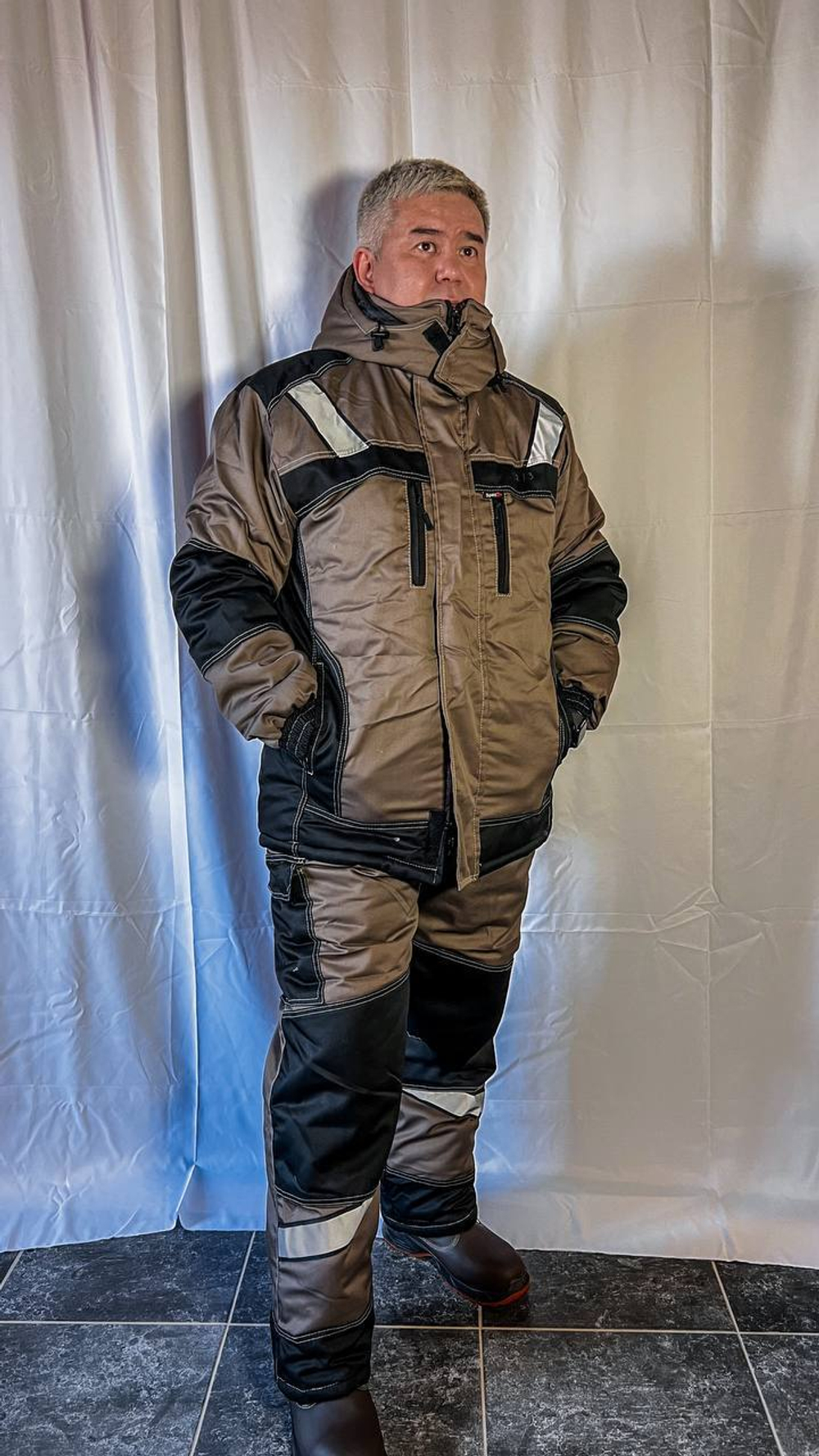 Костюм зимний "Восток" кофейный (UZ)