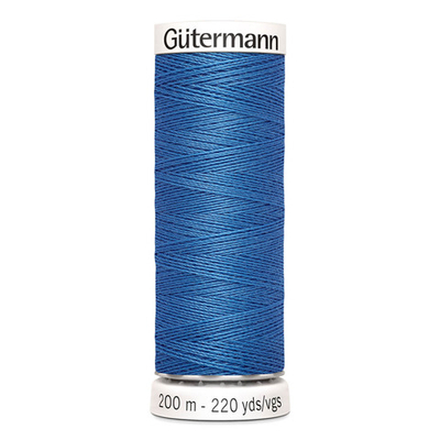 01 Нить Sew-All 100/200 м для всех материалов, 100% полиэстер Gutermann 748277 (311 пыльно-синий)