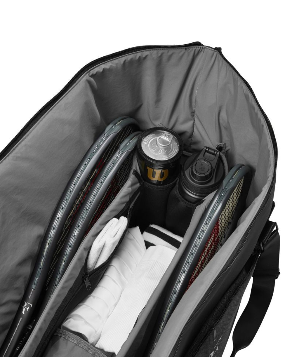 Сумка теннисная Wilson RF Practice Racquet Bag 6PK - черный