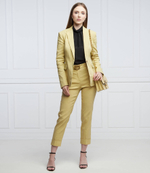 Льняное брюки с ремешком PLAZA Pinko - желтый(1G17CY 7435)