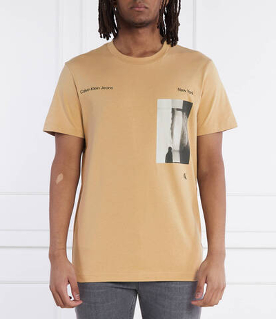 Футболка CALVIN KLEIN JEANS - бежевый(J30J325930)