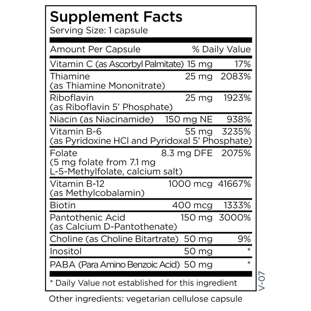 MethylPro® B-Complex + 5 mg L-Methylfolate - 90 Caps