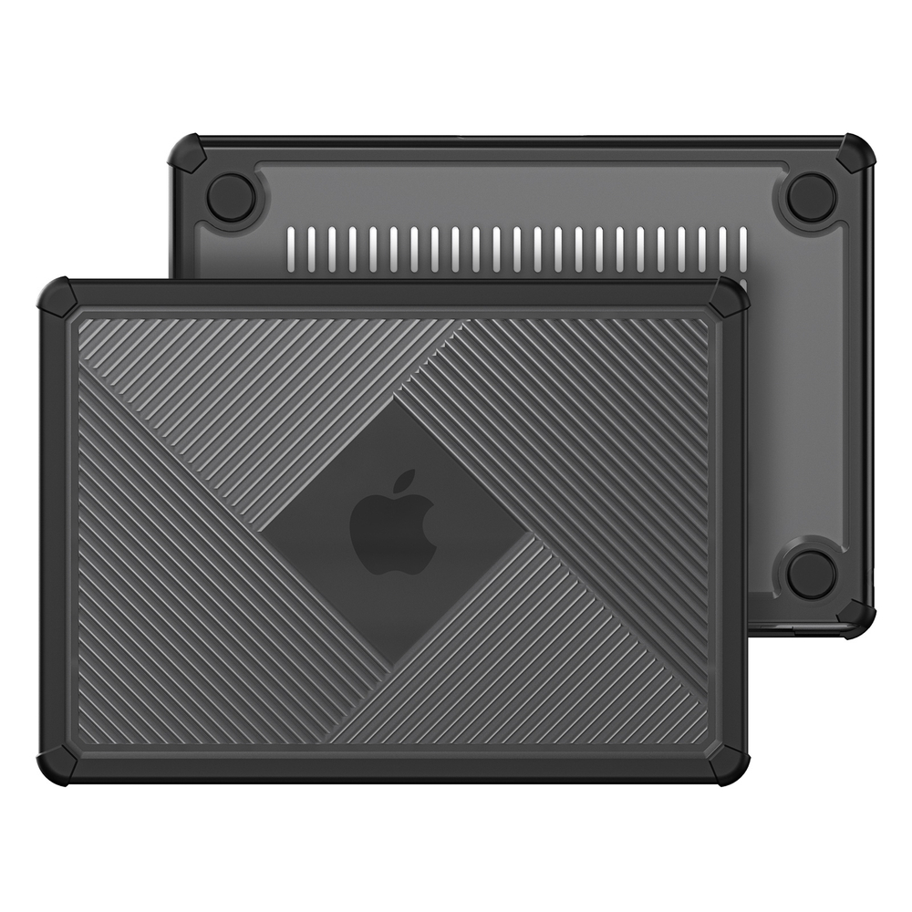 Двухкомпонентный чехол для ноутбука MacBook Air 15.3 (2023, 2024-2025) от Dux Ducis, серии LCGH Series Protective Case