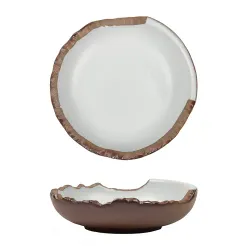 Салатник 175 мл d 15,5 cм h4,3 cм емкость для закусок Crush White Matt New Brown Taiga P.L. [6]