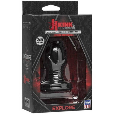 Анальная пробка Platinum Premium Silicone Plug 3 Black (Цвет: черный)