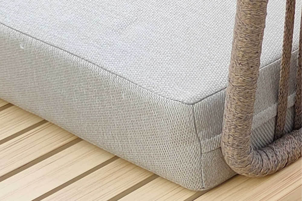 Диван Garda Decor трехместный левосторонний БЭЙЛИ (BAYLEY) уличный серый 220*84*75 см