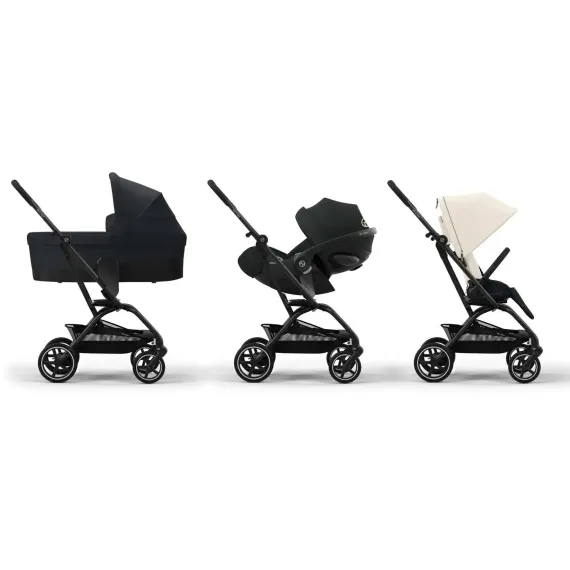 Прогулочная коляска Cybex Eezy S Twist Plus 2 BLK Canvas White