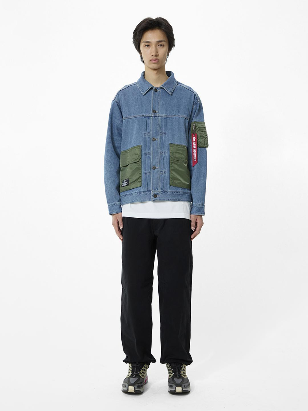 Куртка Alpha Industries Denim Jacket Replica Blue (Синяя)
