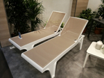 Шезлонг-лежак пластиковый Scab Design Tahiti, белый, тортора