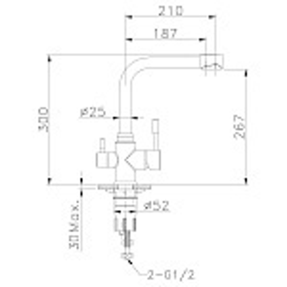 Смеситель для кухни с подключением к фильтру с питьевой водой LEMARK EXPERT – LM5061S