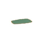 Набор плейсматов Smerlo Green/Orange Rim, 33 x 48 см (2 шт.)