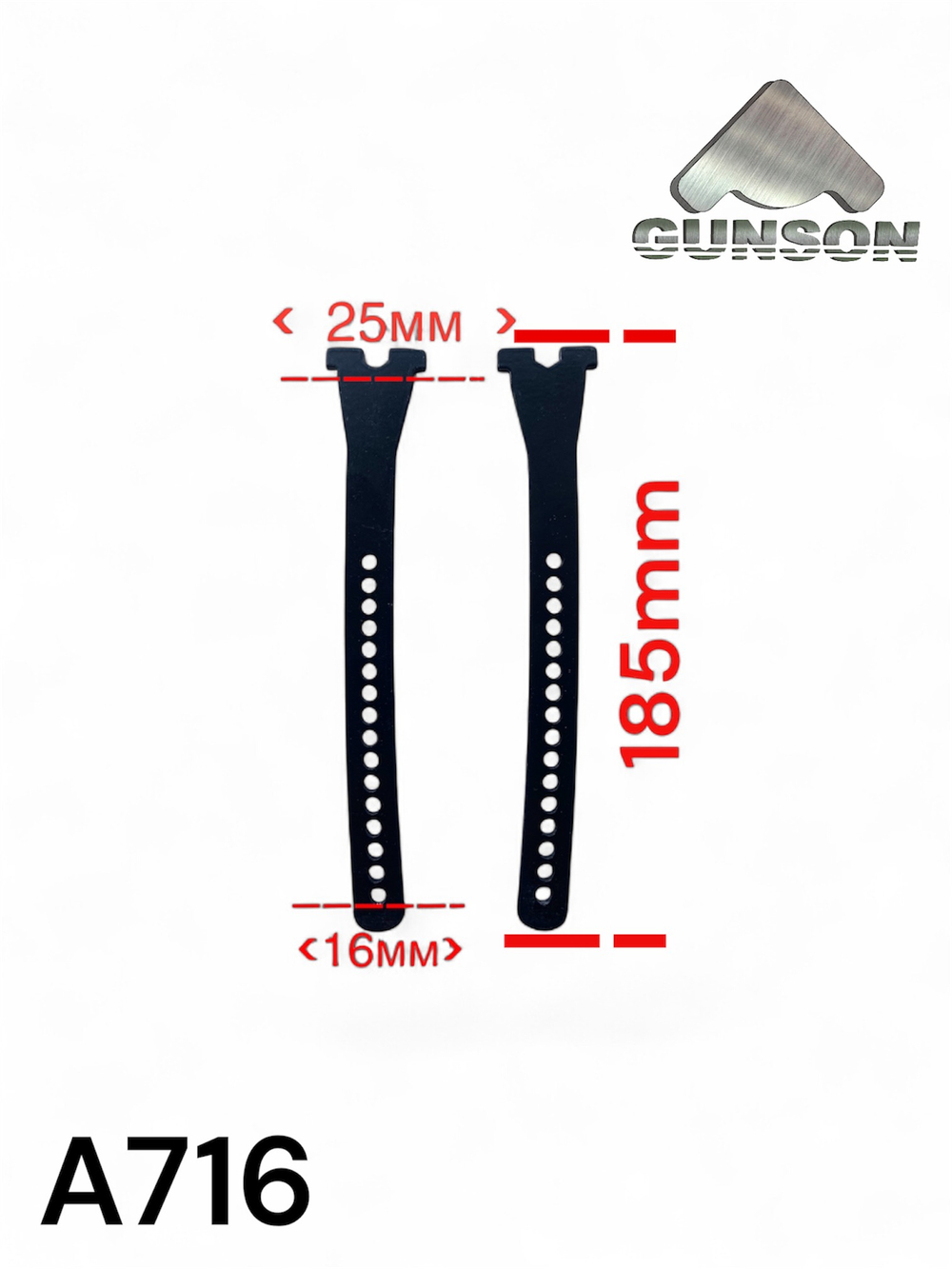 Планка соединительная адаптер для кошек /Petzel 25mm/Grivel 16mm/ L-185mm/S-3mm
