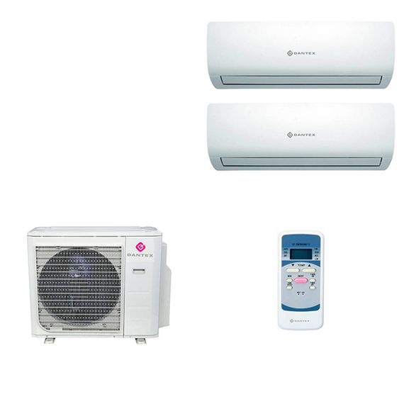 Мультисплит система на 2 комнаты Dantex RK-M09C3N x 2 / RK-2M18HM3E-W