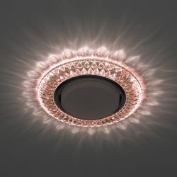 DK LD23 CHP/WH Светильник ЭРА декор cо светодиодной подсветкой Gx53, шампань | Встраиваемые LED светильники