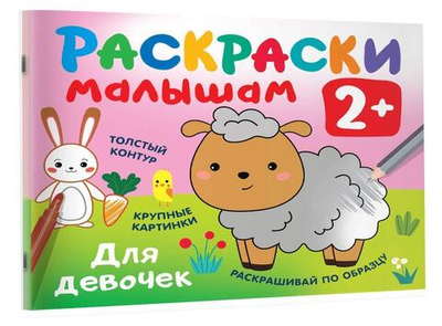 Раскраска в кармашек "Для девочек" (АСТ)