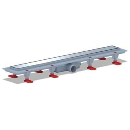 TL1165G Трап пластик.лин.вып 40 реш.нерж.сталь.глянец.Штиль 650
