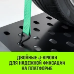 Ремень стяжной REGULAR 50мм STF 400 Dan 3000кг 3м резин. контр(3шт) 33мм HITCH SZ068107