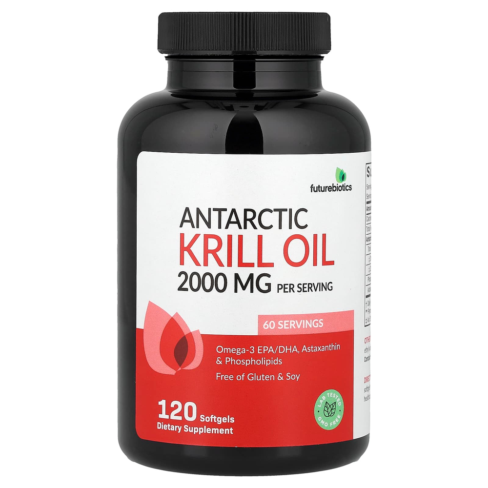 Futurebiotics, масло антарктического криля, 120 капсул