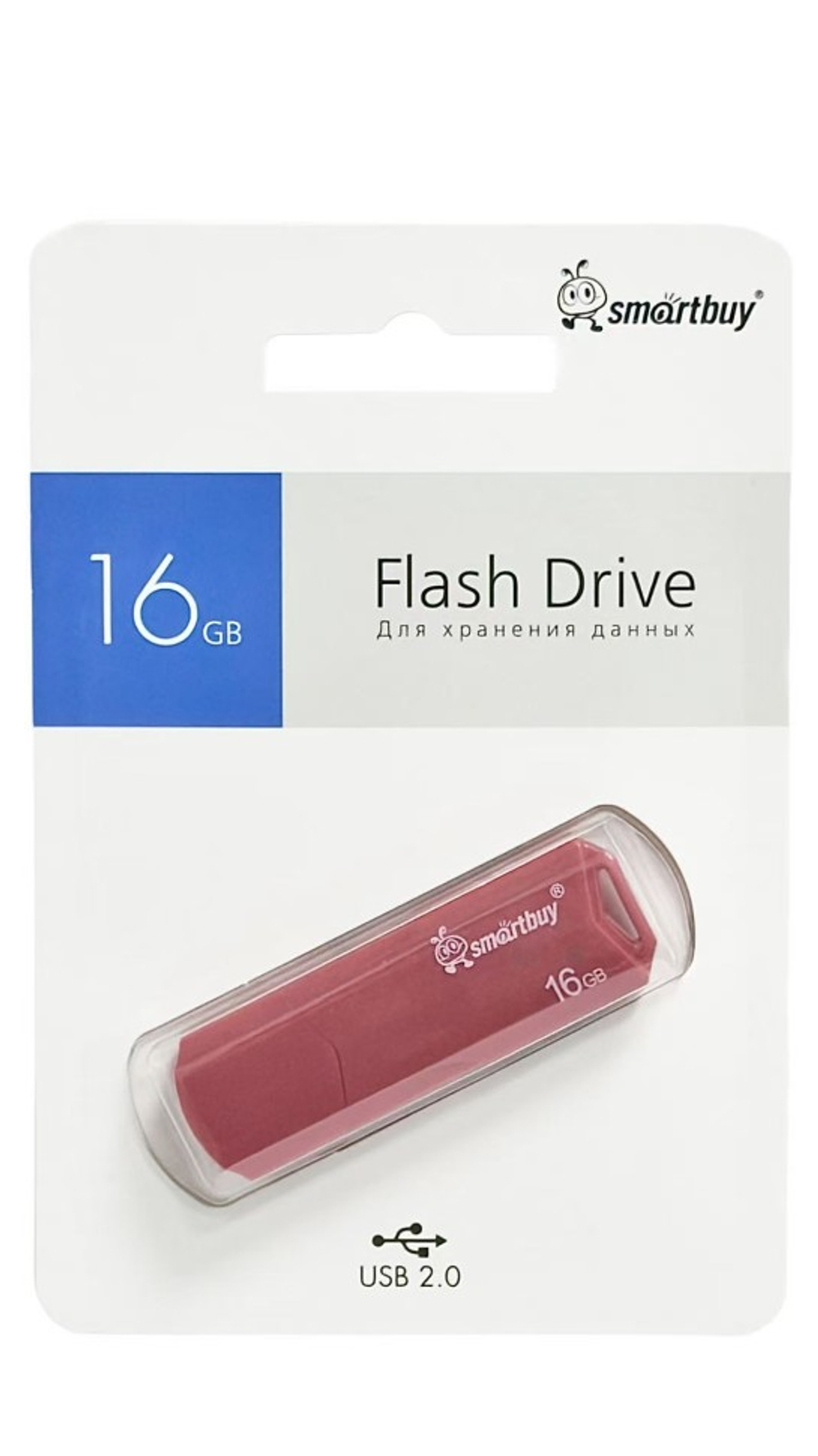 USB флеш накопитель Smartbuy 16GB Clue Red (SB16GBCLU-R)