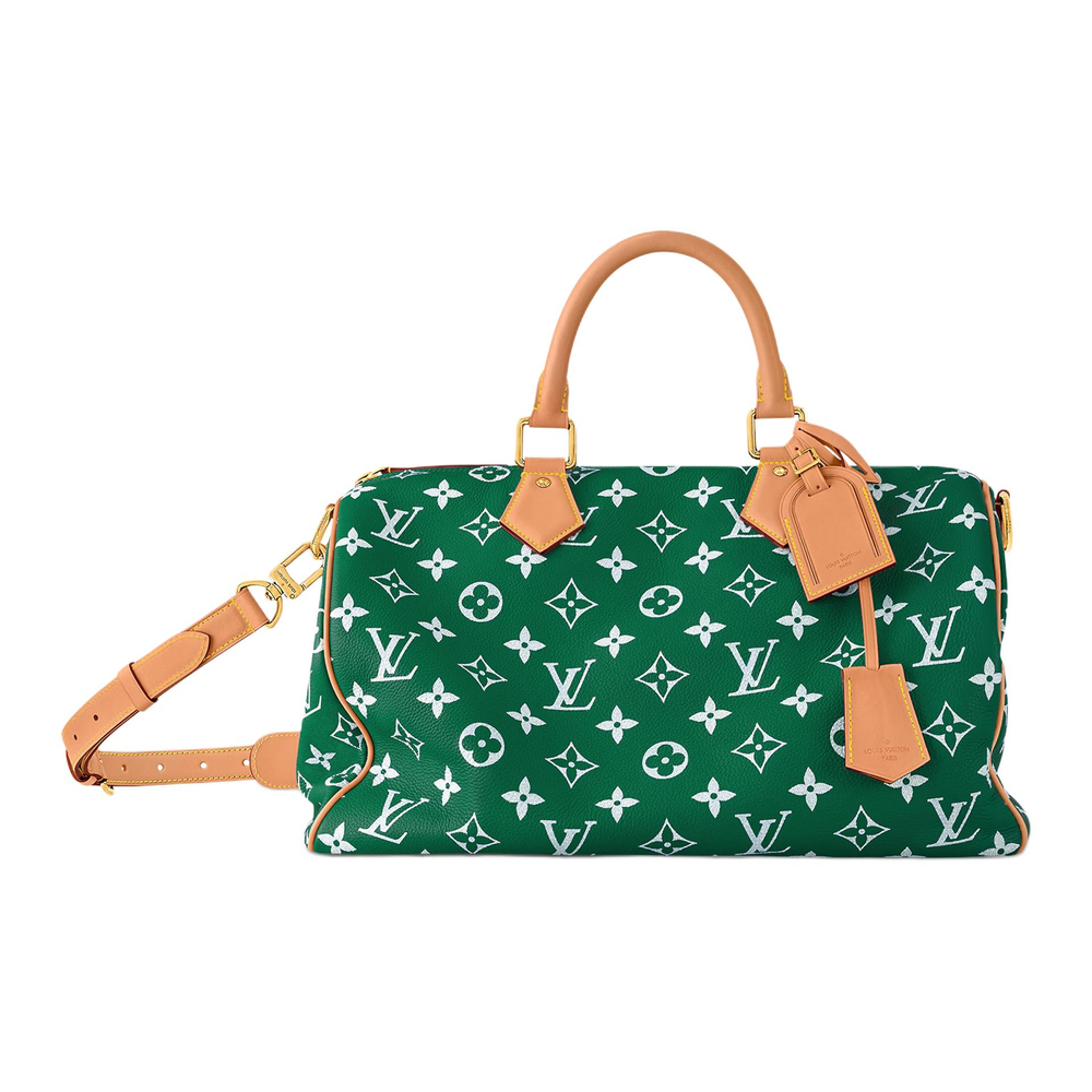 LOUIS VUITTON Speedy P9 Bandoulière 40 Monogram Leather Green