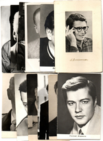 №106 Открытки Артисты и актёры СССР 1960–1970-е г. 25 штук. Чёрно-белые, чистые, без повторов