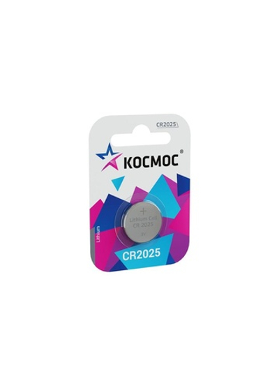 Элемент питания литиевый CR2025 1хBL (блист.1шт) КОСМОС KOC20251BL